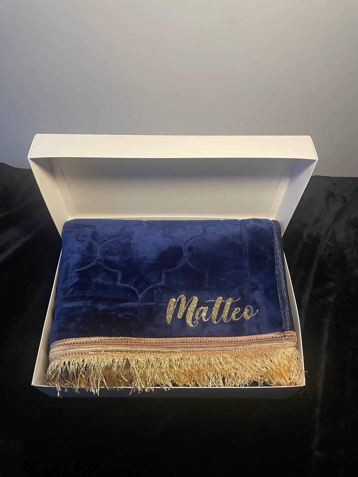 Tapis de prière personnalisé